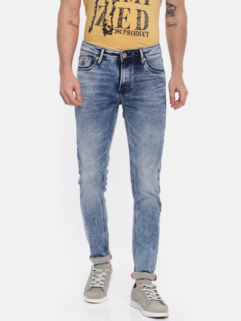 

Killer Men Blue Dunn Skinny Fit Mid-Rise Clean Look Stretchable Jeans