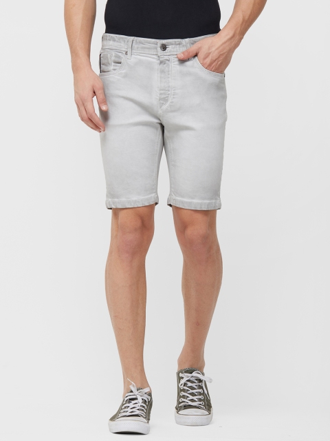 

Killer Men Grey Solid Slim Fit Chino Shorts