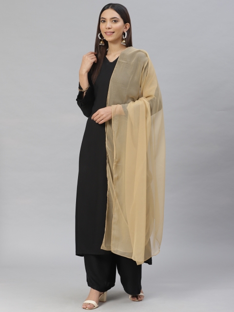 

AURELIA Beige Sheen Effect Dupatta