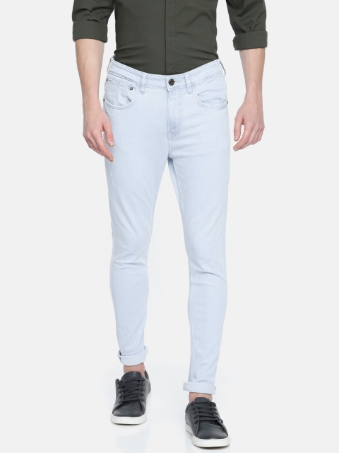 

Bossini Men Blue Regular Fit Mid-Rise Low Distress Stretchable Jeans