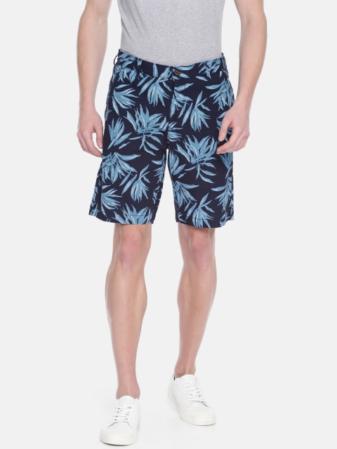 

Bossini Men Blue Printed Regular Fit Regular Shorts