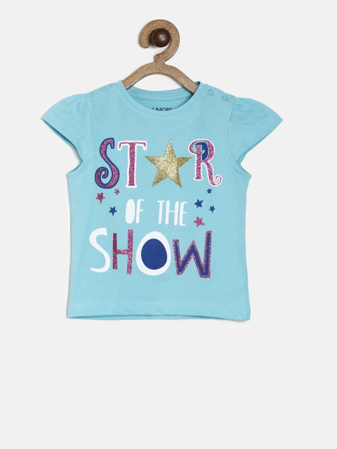 

Juniors by Lifestyle Girls Blue Printed Top