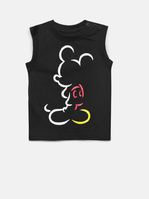 

Juniors by Lifestyle Boys Black Printed Round Neck T-shirt