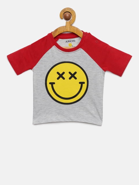 

Juniors by Lifestyle Boys Grey Printed Round Neck T-shirt