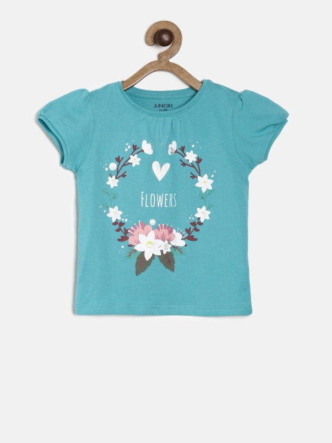 

Juniors by Lifestyle Girls Blue Printed Top