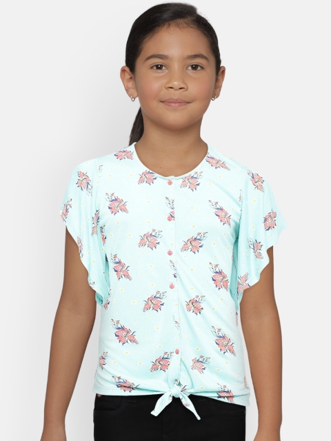 

Bossini Girls Blue Printed Top