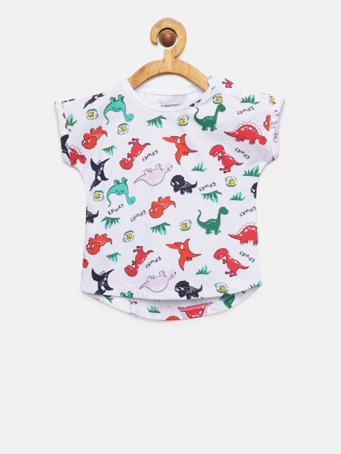 

Juniors by Lifestyle Girls White Printed Top