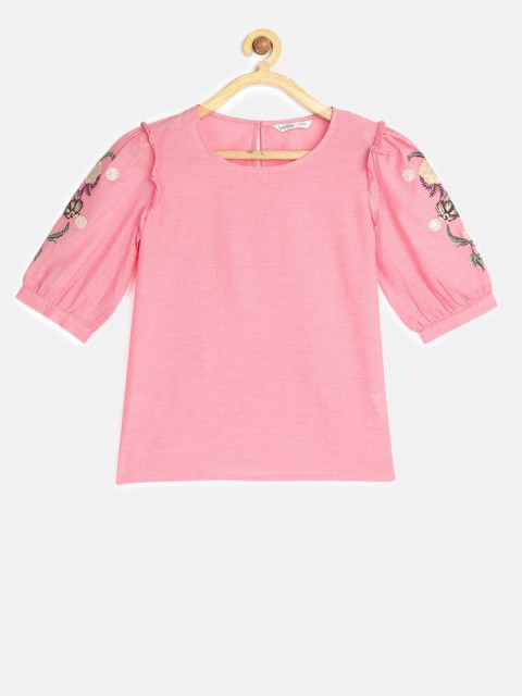 

Bossini Girls Pink Solid Top