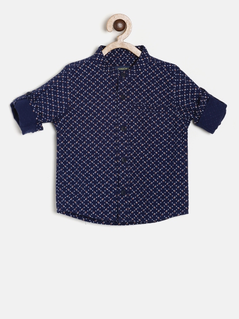 

Juniors by Lifestyle Boys Navy Printed Casual Shirt, Navy blue