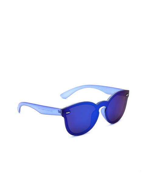 

DressBerry Women Mirrored Oval Sunglasses MFB-PN-AEP001SQ, Blue