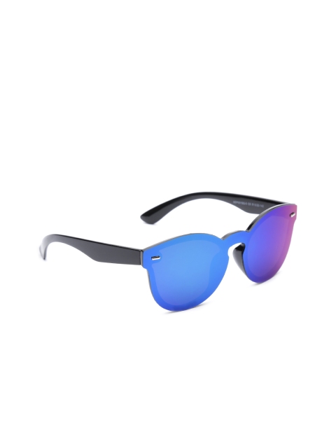 

DressBerry Women Mirrored Oval Sunglasses MFB-PN-AEP001SQ-5, Blue