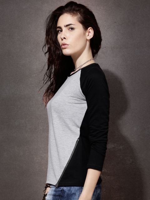 

Roadster Grey Melange & Black Sweatshirt