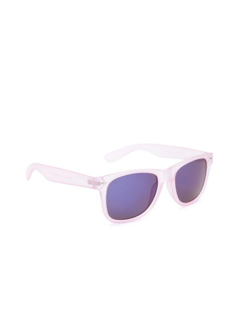 

Mast & Harbour Women Mirrored Wayfarer Sunglasses MFB-PN-AEP128Y-2, Blue