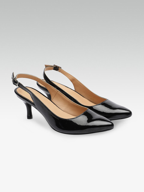 

Carlton London Women Black Solid Pumps