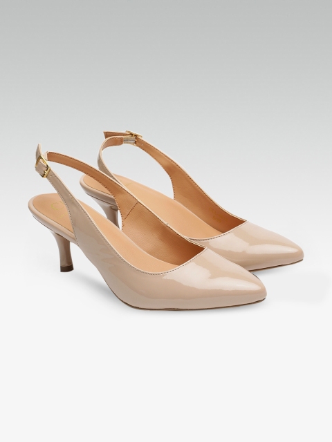 

Carlton London Women Beige Solid Sandals