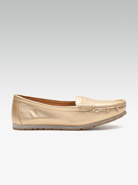

Carlton London Women Gold-Toned Loafers