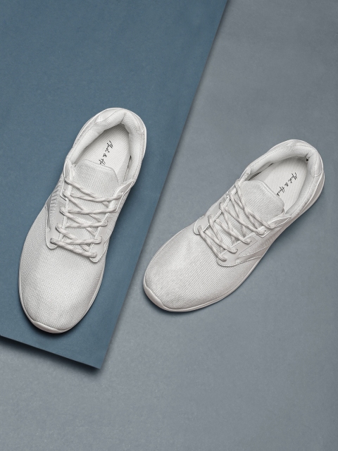

Mast & Harbour Men White Solid Sneakers