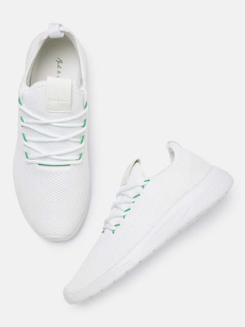 

Mast & Harbour Men White Solid Sneakers