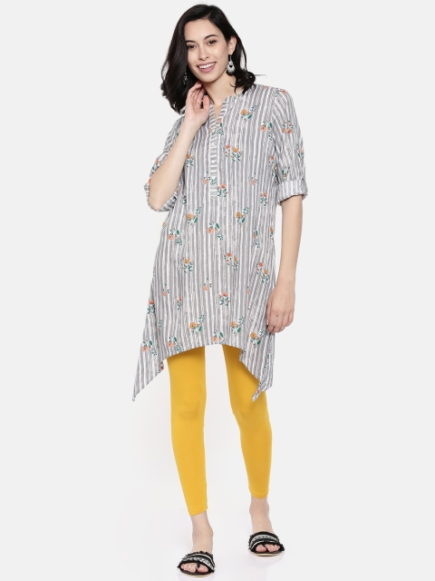 

Melange by Lifestyle Women Grey Printed Kurti
