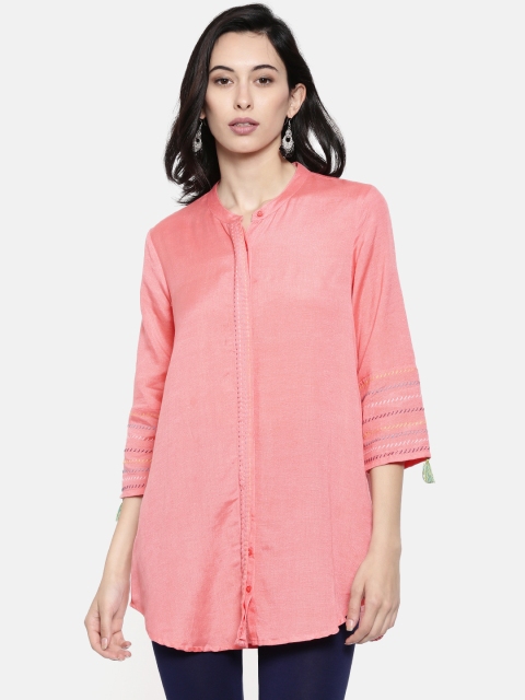 

Melange by Lifestyle Women Pink Solid Kurti