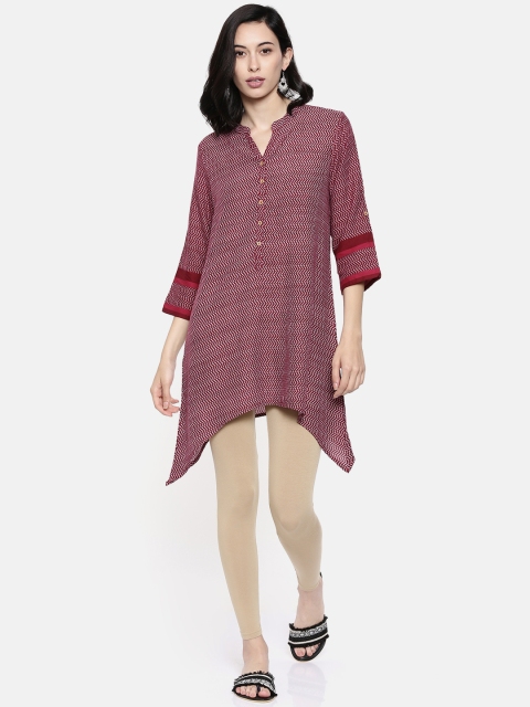 

Melange by Lifestyle Women Maroon Printed Kurti