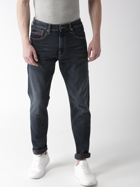 

Tommy Hilfiger Men Navy Blue Modern Tapered Fit Mid-Rise Clean Look Stretchable Jeans