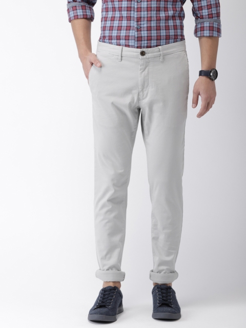 

Tommy Hilfiger Men Grey Bleecker Slim Fit Solid Trousers