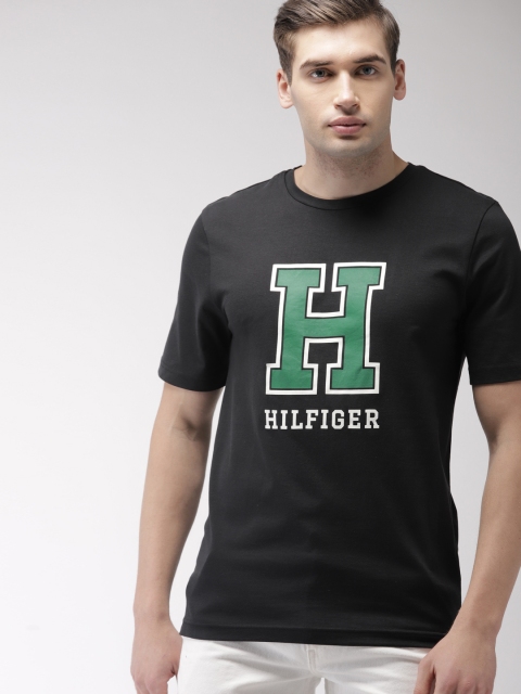 

Tommy Hilfiger Men Black Printed T-shirt
