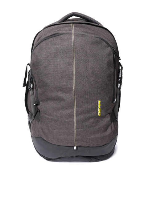 

Gear Unisex Charcoal Black Solid Backpack