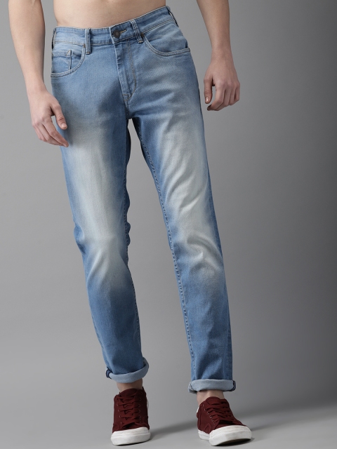 

HERE&NOW Men Blue Slim Fit Mid-Rise Clean Look Stretchable Jeans