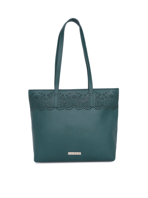 

Caprese Teal Blue Solid Shoulder Bag