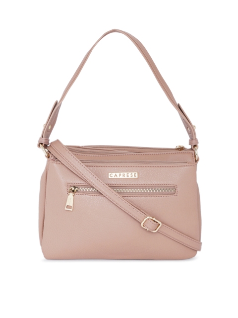 

Caprese Nude-Coloured Solid Handheld Bag