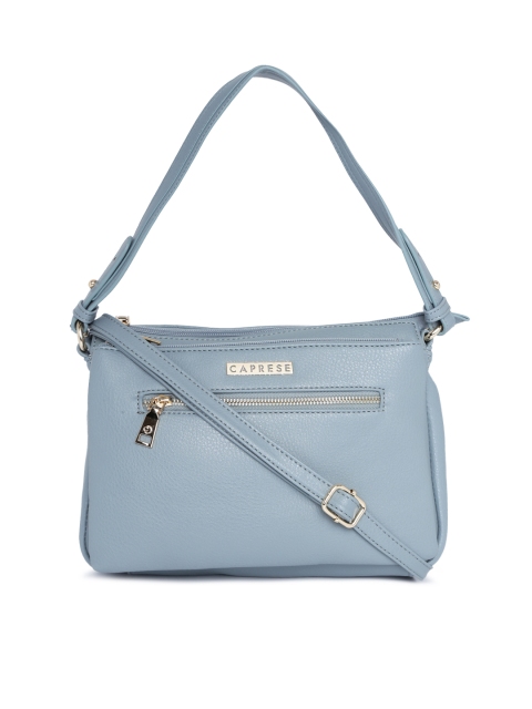 

Caprese Blue Solid Handheld Bag