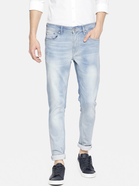 

Jack & Jones Men Blue Liam Skinny Fit Low-Rise Clean Look Stretchable Jeans