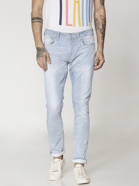 

Jack & Jones Men Blue Liam Skinny Fit Low-Rise Clean Look Stretchable Jeans