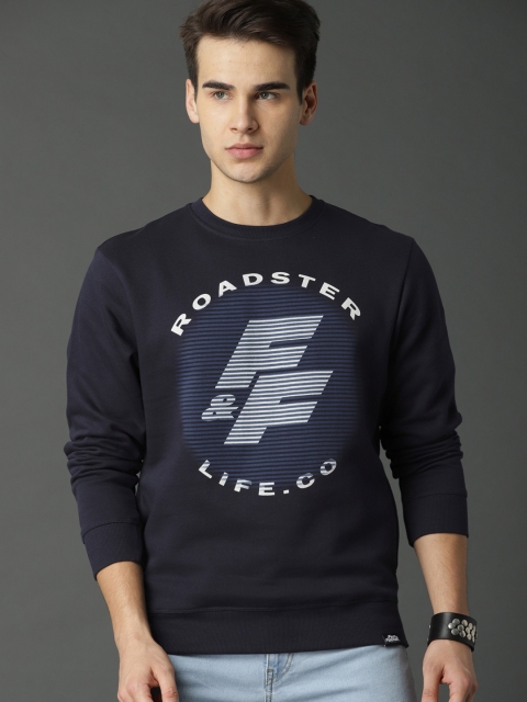 

Roadster Fast and Furious Men Navy Blue Printed Sweatshirt