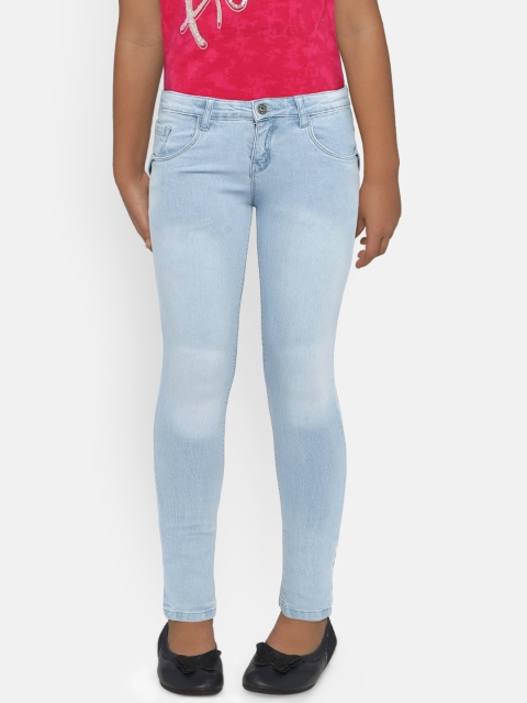 

Palm Tree Girls Blue Slim Fit Mid-Rise Clean Look Stretchable Jeans