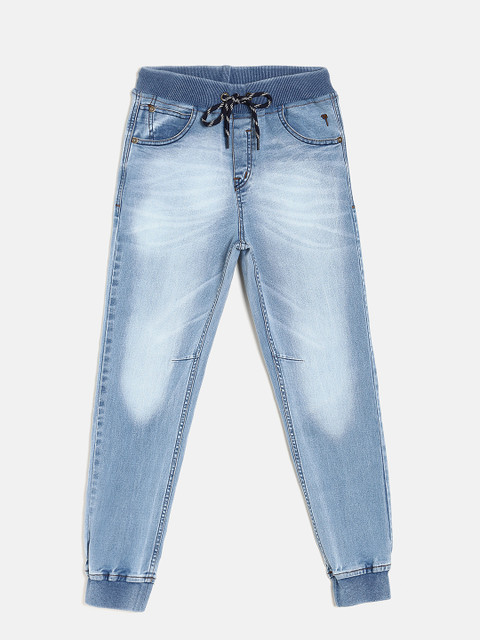 

Palm Tree Boys Blue Jogger Mid-Rise Clean Look Jeans