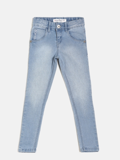 

Palm Tree Girls Blue Slim Fit Mid-Rise Clean Look Stretchable Jeans