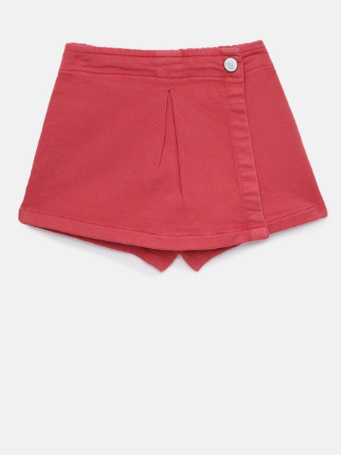 gini-and-jony-girls-red-solid-skorts