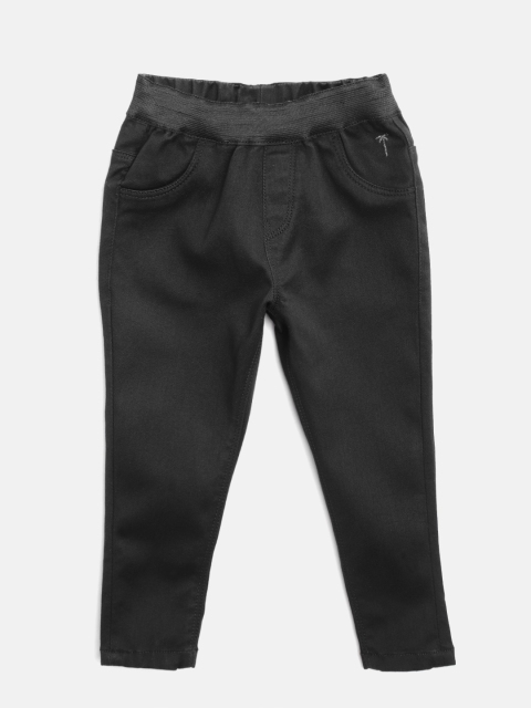 

Palm Tree Girls Black Solid Jeggings