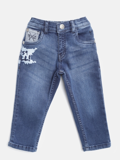 

Palm Tree Boys Blue Regular Fit Mid-Rise Clean Look Stretchable Jeans