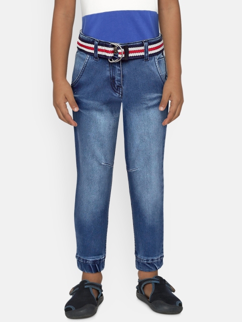 

Palm Tree Boys Navy Regular Fit Mid-Rise Clean Look Jeans, Navy blue