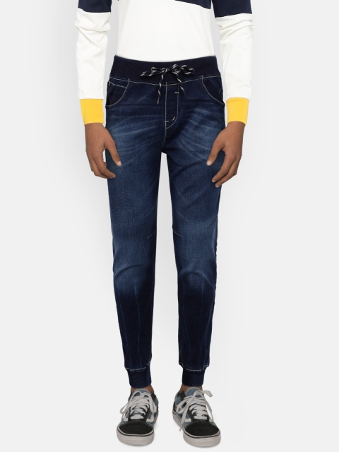 

Palm Tree Boys Blue Mid-Rise Clean Look Joggers