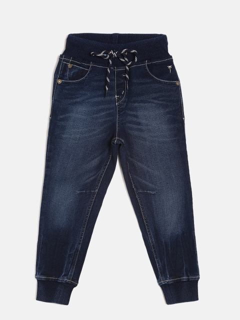 

Palm Tree Boys Blue Mid-Rise Clean Look Stretchable Joggers