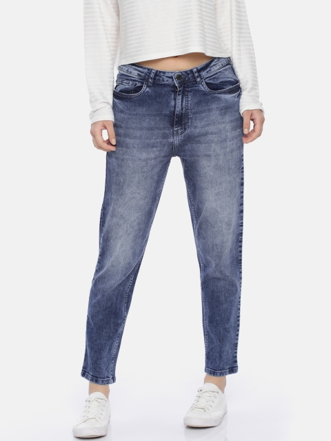 

Fame Forever by Lifestyle Women Blue Straight Fit Mid-Rise Clean Look Cropped Jeans