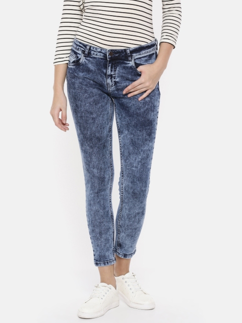 

Fame Forever by Lifestyle Women Blue Slim Fit Mid-Rise Clean Look Cropped Jeans
