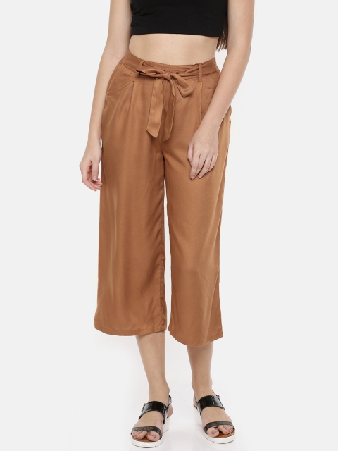 

Fame Forever by Lifestyle Women Tan Brown Regular Fit Solid Culottes