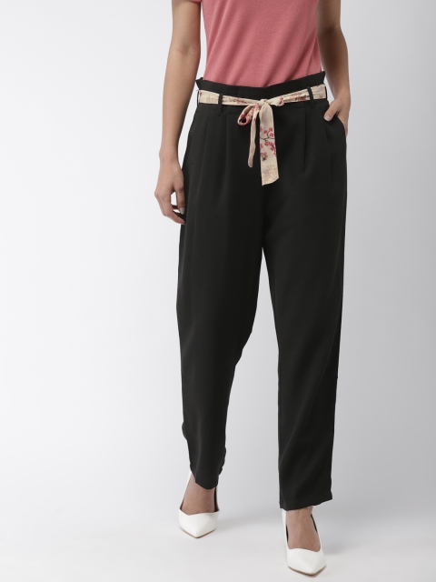 

Bossini Women Black Solid Trousers