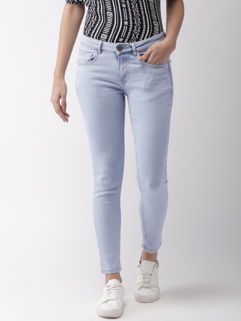 

Bossini Women Blue Slim Fit Mid-Rise Clean Look Stretchable Cropped Jeans